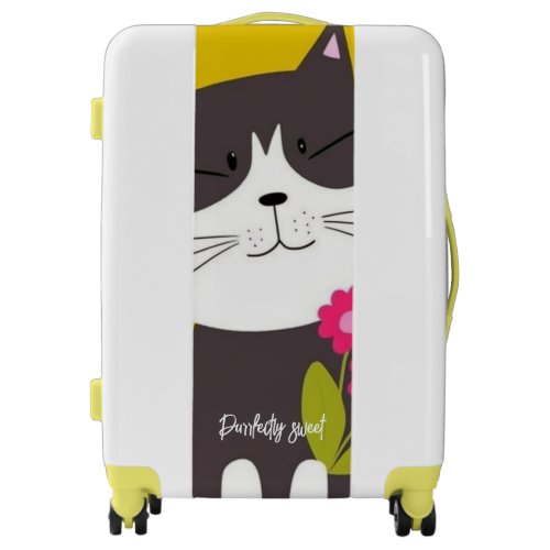 Purrfectly Sweet Cat Lover Luggage