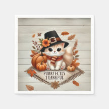 Purrfectly Thankful cat