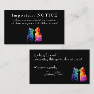 🌈  Purrfectly Yours: A Rainbow Love  Enclosure Card