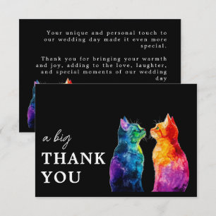 🌈 Purrfectly Yours: Purrfectly Big Thank You Card
