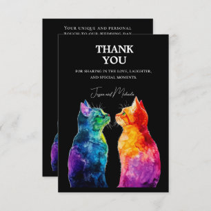 🌈 Purrfectly Yours: Purrfectly Thank You Card