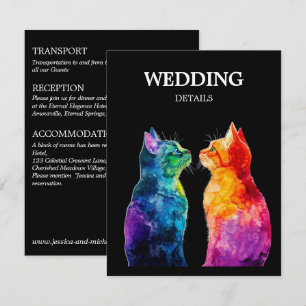 🌈  Purrfectly Yours: Purrfectly Weddin Details Enclosure Card