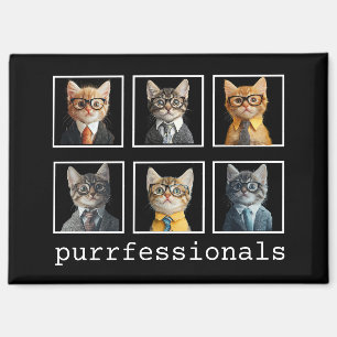 Purrfessionals Cats in Suits Magnet