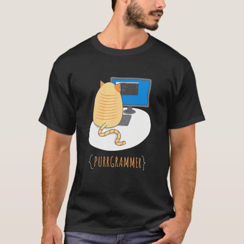 Purrgrammer Work From Home Cat T_Shirt