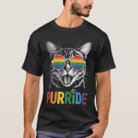 Purride Cat Gay Lesbian Rainbow LGBTQ Ally Pride