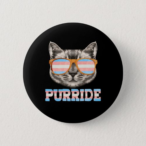 Purride Cat Pride LGBT Transgender Flag Trans Pet Button