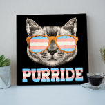 Purride Cat Pride LGBT Transgender Flag Trans Pet Faux Canvas Print<br><div class="desc">LGBT Gay Pride Cat Shirt! Perfect for gay,  bi,  transexual,  pansexual and lesbian who love cats and are cat lovers!</div>
