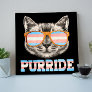 Purride Cat Pride LGBT Transgender Flag Trans Pet Faux Canvas Print