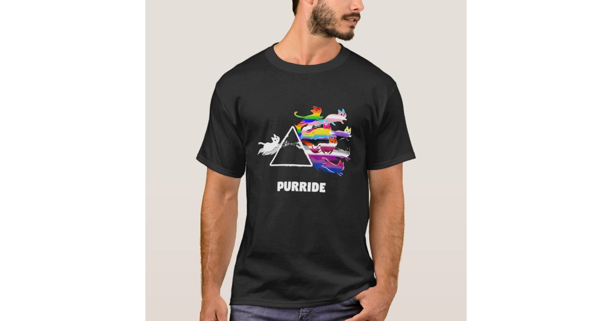 Purride Cat Prisma Gay Pride Month LGBT Kitten Rai T-Shirt | Zazzle