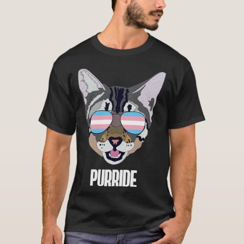 Purride  Cat Trans Pride T-Shirt