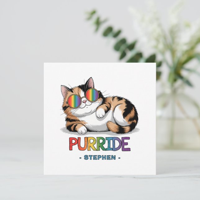Purride - Cool Cat Pride | LGBTQ (Standing Front)