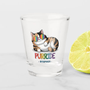 Purride - Cool Cat Pride   LGBTQ Shot Glass