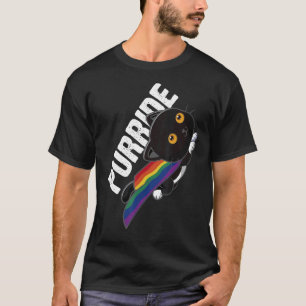 Purride Cute Cat Pride Month Lgbtq Gay Rainbow C T-Shirt