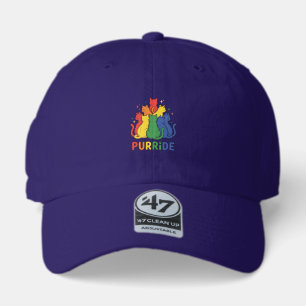 Purride Rainbow Cat Vintage Vector Design_1 47 Brand Hat