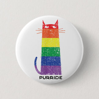 Purride Shirt LGBT Funny Gay Pride Cat Saying Grap Button