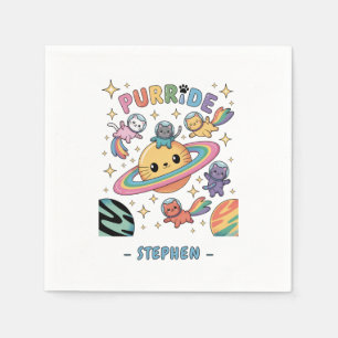 Purride Space Cats – Kawaii Astronaut Cats Napkins