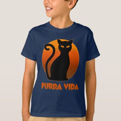 Purring Cat And Sun Purra Vida Pure Life Funny T-Shirt