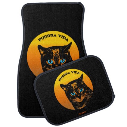 Purring Cat And Sun Purrra Vida Pure Life Cool Car Mat