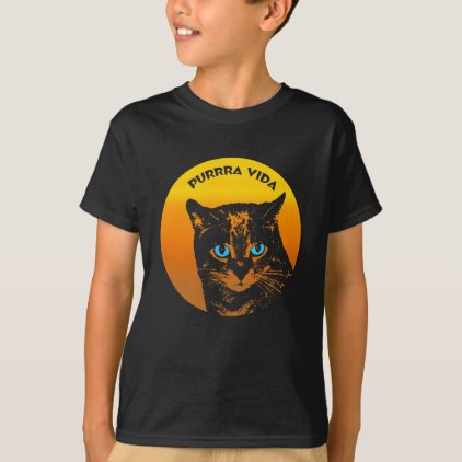 Purring Cat And Sun Purrra Vida Pure Life Cool T-Shirt