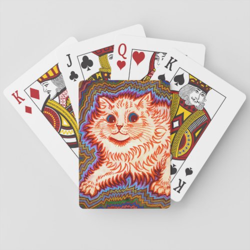 Purring Cat Good Vibes Positive Energy Happy Fun Playing Cards