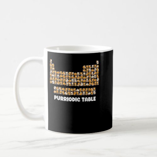 Purriodic Table Cat Chemistry Pun Periodic Table S Coffee Mug