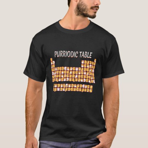 Purriodic Table Cute Cat Periodic Table Pun Men Wo T_Shirt