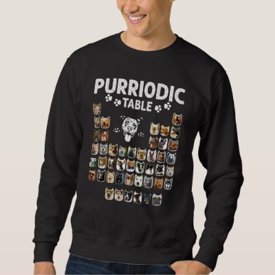Purriodic Table Periodic Elements Dog Chemistry Ch Sweatshirt