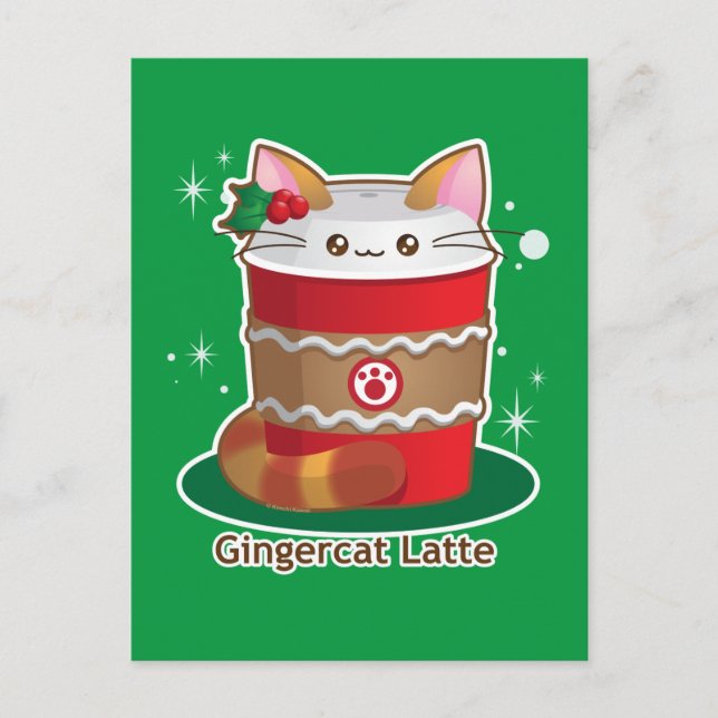 Purrista Pawfee: Cute Holiday Ginger Cat Coffee (Front)