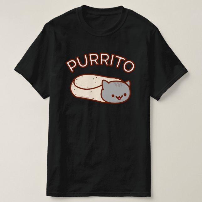 PURRITO Cat Burrito T-SHIRT (Design Front)