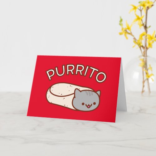 PURRITO Cat Greeting Card