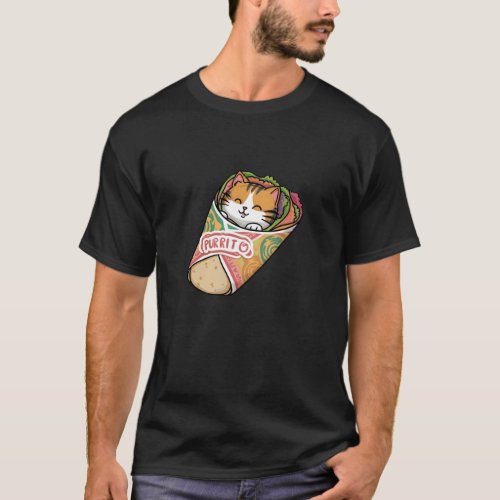 Purrito Cat T_Shirt