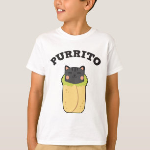 Purrito Funny Cat Pun Cat Lover Burrito Mexican T-Shirt
