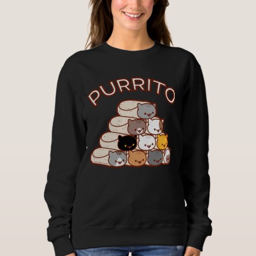 PURRITO PYRAMID Cat Burrito Sweatshirt