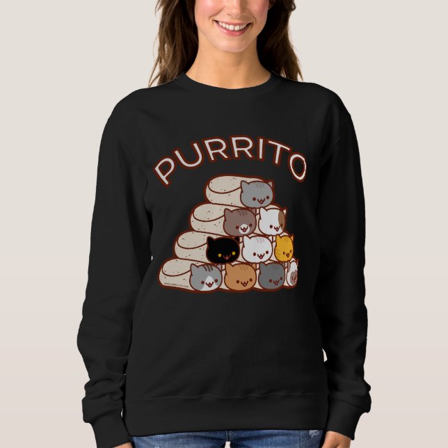 PURRITO PYRAMID Cat Burrito Sweatshirt (Front)