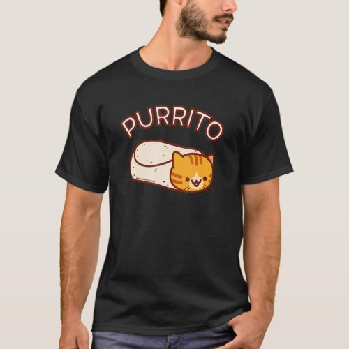 Purrito The Cat Burrito  Orange Tabby T_Shirt