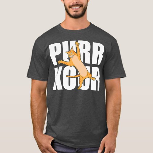 Purrkour Parkour Meme Dank Freerunning Cat Ninja T_Shirt