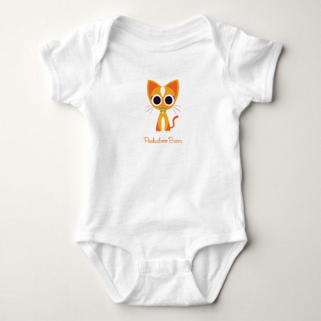 Purrl the Cat Baby Bodysuit (Front)