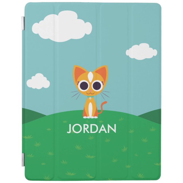 Purrl the Cat iPad Smart Cover (Front)