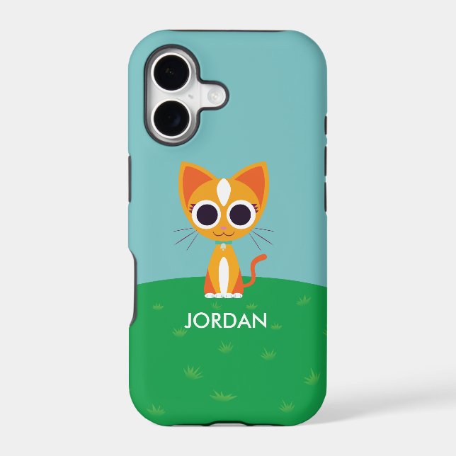 Purrl the Cat Iphone Case (Back)