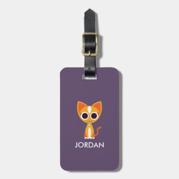 Purrl The Cat Luggage Tag by peekaboobarn at Zazzle