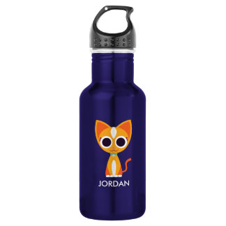 Purrl the Cat Stainless Steel Water Bottle
