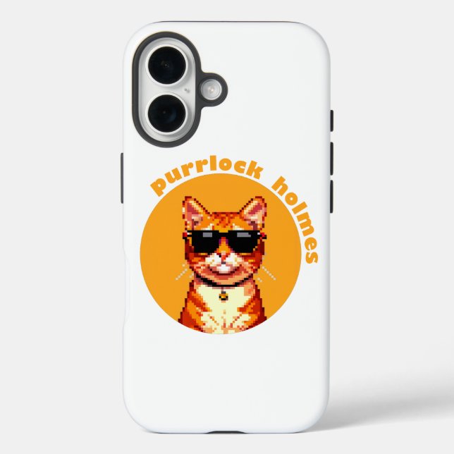 Purrlock Holmes Cat iPhonecase Case-Mate iPhone Case (Back)