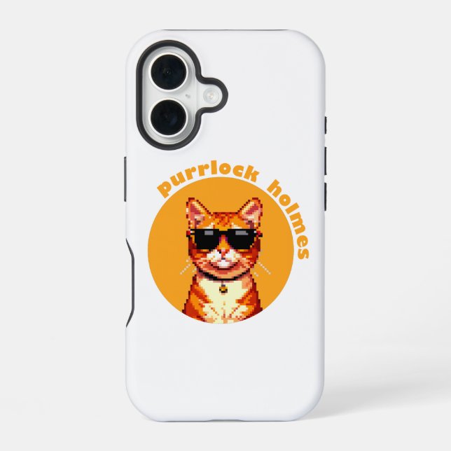 Purrlock Holmes Cat iPhonecase Iphone Case (Back)