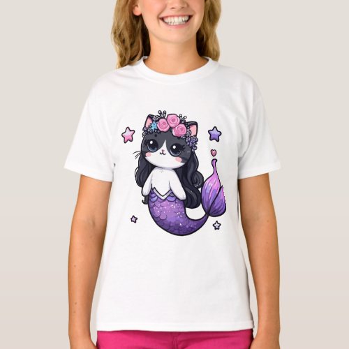 Purrmaid a cat mermaid T_Shirt