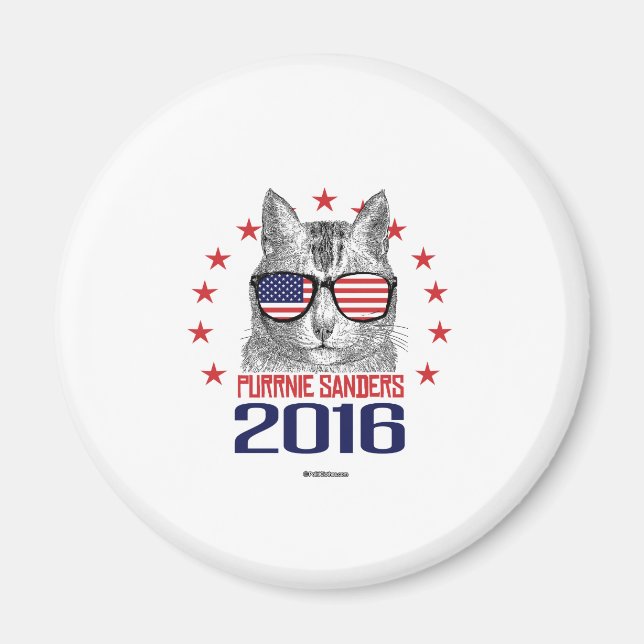 Purrnie Sanders 2016 Magnet (Front)
