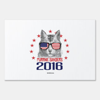 Purrnie Sanders 2016 Sign