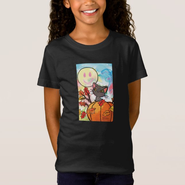Purrrfect Autumn - Kids Art for CHOC T-Shirt (Front)