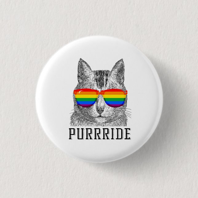 PURRRIDE PINBACK BUTTON (Front)