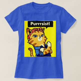 Purrrsist Shirt, Cat Purrsist, cat pursist T-Shirt