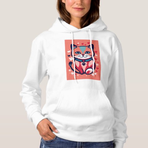 Purrs for Hearts Hoodie 